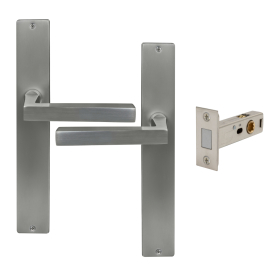 Federal Longplate Square Passage Set - Magn. Latch