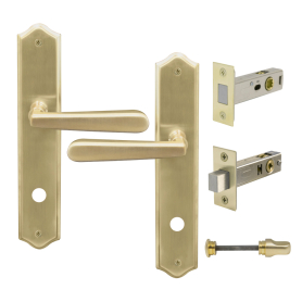 Villa Longplate Traditional Privacy Set - Magn. Latch