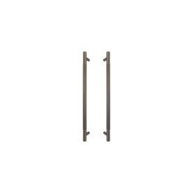 Brass Pull Handle 450mm - linear knurl