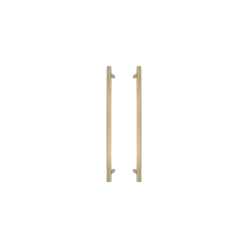 Brass Pull Handle 450mm - linear knurl