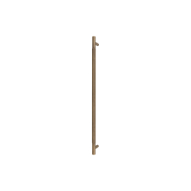 Brass Pull Handle 600mm - linear knurl - Face Fixed