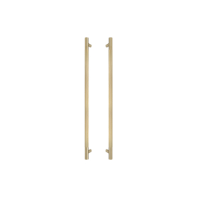 Brass Pull Handle 600mm - linear knurl