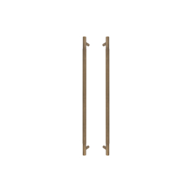 Brass Pull Handle 600mm - linear knurl