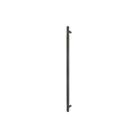 Brass Pull Handle 600mm - plain - Rear Fixed