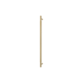 Brass Pull Handle 600mm - plain - Rear Fixed