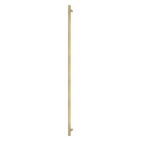 Brass Pull Handle 900mm - linear knurl - Face Fixed