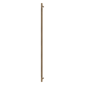 Brass Pull Handle 900mm - linear knurl - Face Fixed