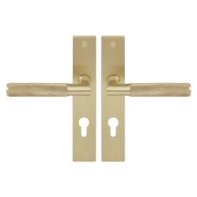 NIDO - Lumina Longplate Lever Set E85 - Diamond Knurl