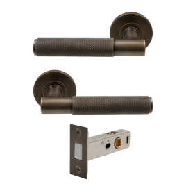 NIDO - Verge Rose Passage Set - Magn. Latch - Diamond Knurl