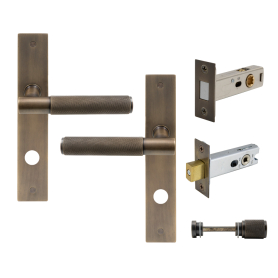 NIDO - Verge Longplate Privacy Set - Magn. Latch - Diamond Knurl