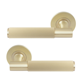 NIDO - Verge Rose Lever Set - Linear Knurl