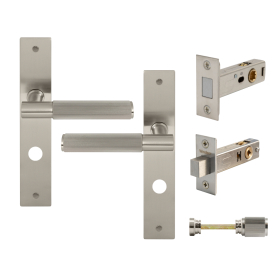 NIDO - Verge Longplate Privacy Set - Magn. Latch - Linear Knurl