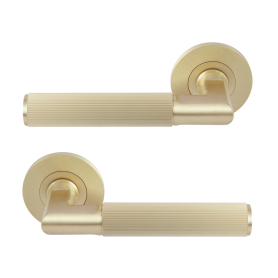 NIDO - Lumina Rose Lever Set - Linear Knurl