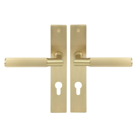 NIDO - Lumina Longplate Lever Set E85 - Linear Knurl