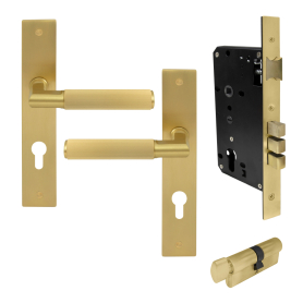 NIDO - Lumina Longplate Entrance Set - Linear Knurl