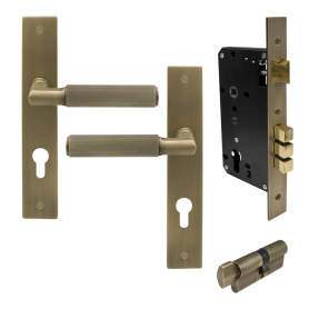 NIDO - Lumina Longplate Entrance Set - Linear Knurl