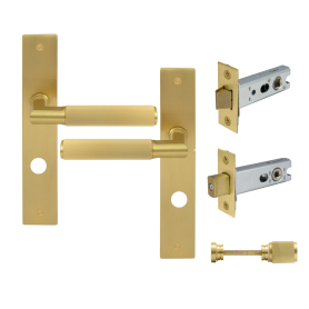 NIDO - Lumina Longplate Privacy Set - Linear Knurl