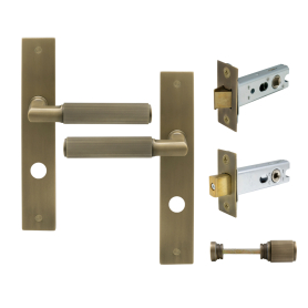 NIDO - Lumina Longplate Privacy Set - Linear Knurl