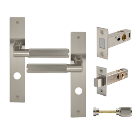 NIDO - Lumina Longplate Privacy Set - Magn. Latch - Linear Knurl