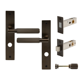 NIDO - Lumina Longplate Privacy Set - Magn. Latch - Linear Knurl