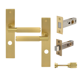 NIDO - Lumina Longplate Privacy Set - Magn. Latch - Linear Knurl