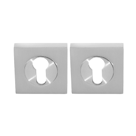 Square Euro Escutcheon (Pair)