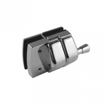 Stainless Glass Gate Latch - Inline