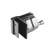 Stainless Glass Gate Latch - Corner OutSwing