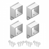 Aluminium 40 x 40mm Brackets - 4 Pack