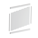 Southampton PVC Fence Panel Kit - 2388W x 1800H