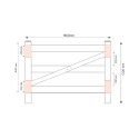 Rural PVC Gate - 1800W x 1300H Pair