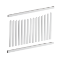 North Haven Picket PVC Fence Panel Kit - 2388W x 1200H
