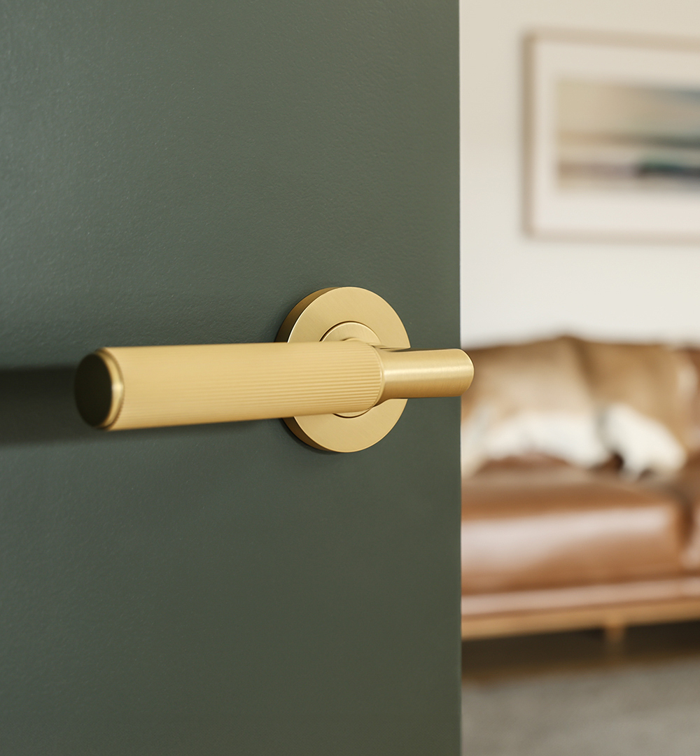 The latest in door hardware: a fluted range that spans all interior styles