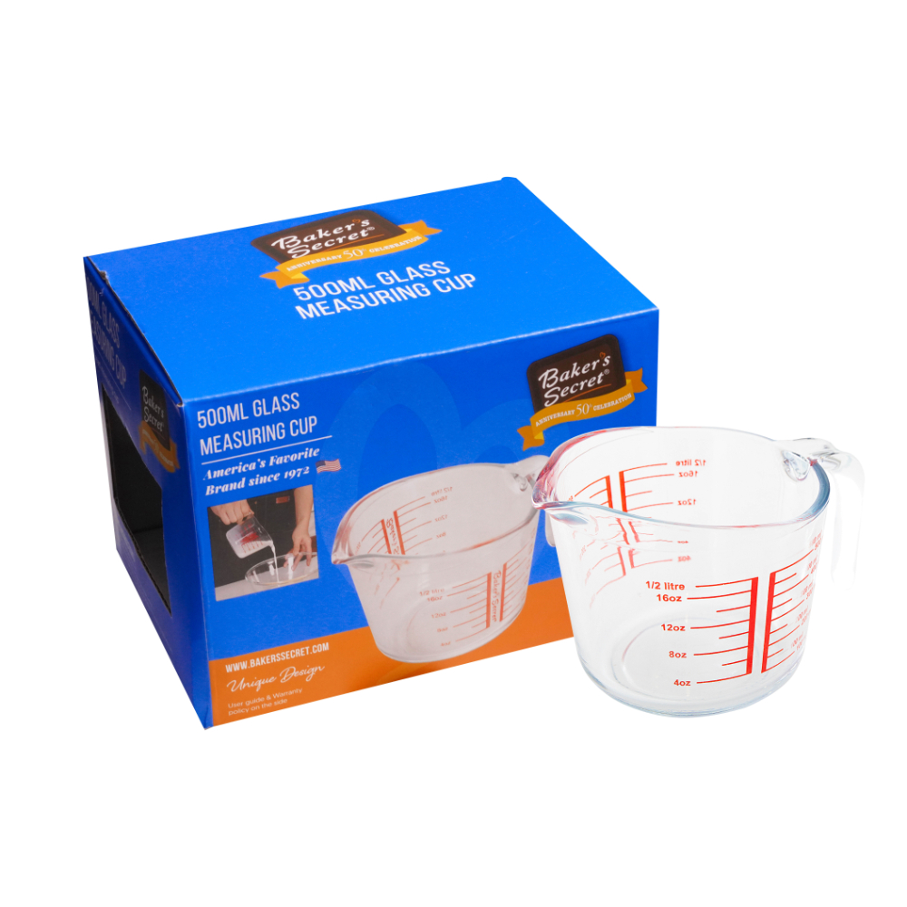 Baker's Secret Glass Measuring Cup, 500 ml