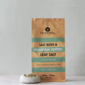 Saltbush & Mountain Pepper Leaf Salt Kraft Bag 500g