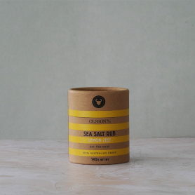 Lemon Zest Salt Rub Kraft Canister 140g