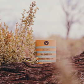 Saltbush & Mountain Pepper Leaf Salt Rub Kraft Canister 120g