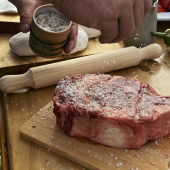 Olsson's x Matt Moran BBQ Salt Kraft canister 110g