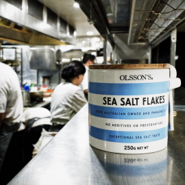 Sea Salt Flakes Stoneware Jar 250g