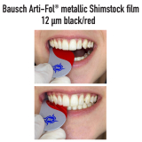 Arti Fol Metallic Complete 12µm Black/Red Strips BK 328 20pk