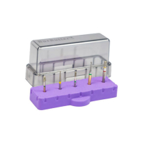 Bur Butler Purple Bur Block with Lid (Holds 5)