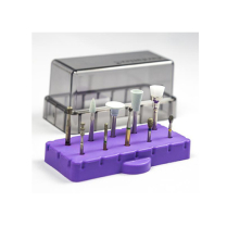 Bur Butler Purple Bur Block with Lid  (Holds 10)