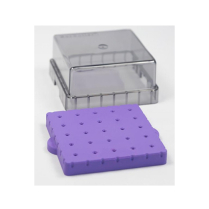 Bur Butler Purple Bur Block with Lid (Holds 25)