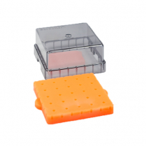 Bur Butler Orange Bur Block with Lid (Holds 25)