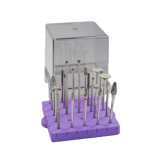 Bur Butler Purple Bur Block with Tall Lid (Holds 25)