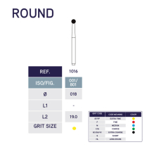 1016FF Bur Dmnd Round 801/018FF 10pk