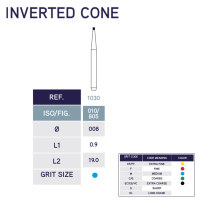 1030 Inverted Cone Diamond Bur 805/008 10pk