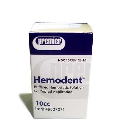 Premier Hemodent Buffered Hemostatic Solution – Topical 10cc Syringe, Fresh 2027