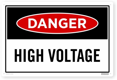 high voltage sign