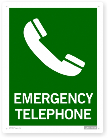 emergency phone sign